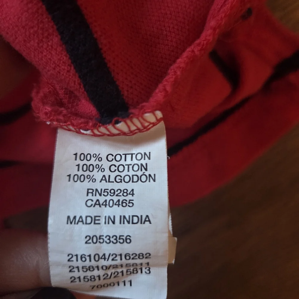 The Children's Place Red and Black Polo Shirt